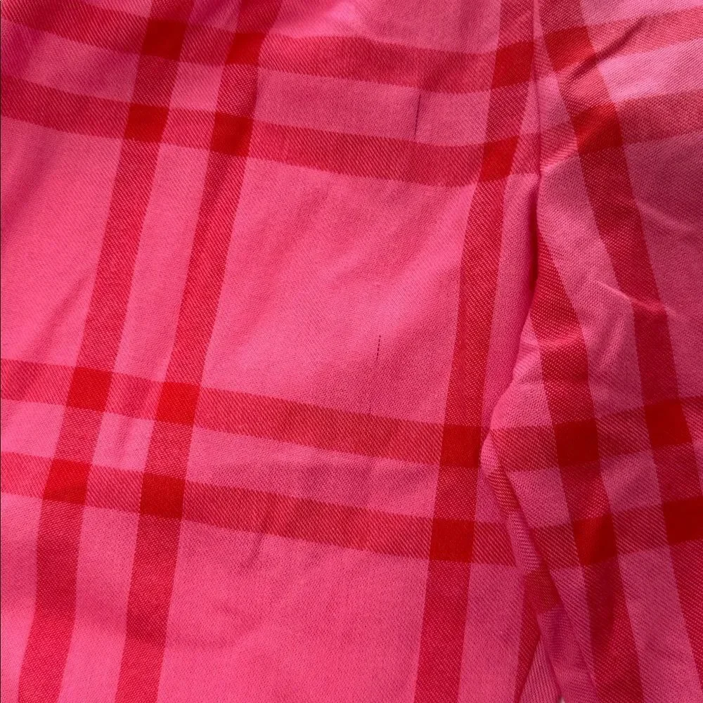 Cat & Jack Kids Pink Plaid Pajama Pants Size S (6/6X)